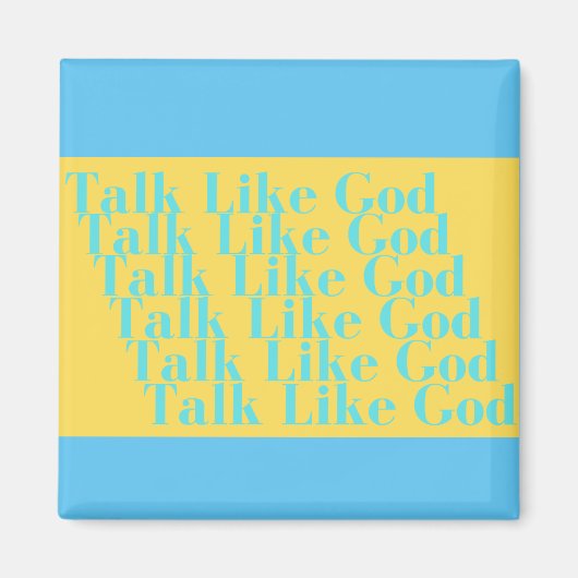 神の磁石のような青と黄色の話 マグネット (正面)