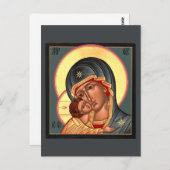 神の祈りの言葉カードのVladimirの母 ポストカード (正面/裏面)