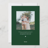 神の祝福あれクリスマス宗教的祝日写真カード シーズンカード (裏面)