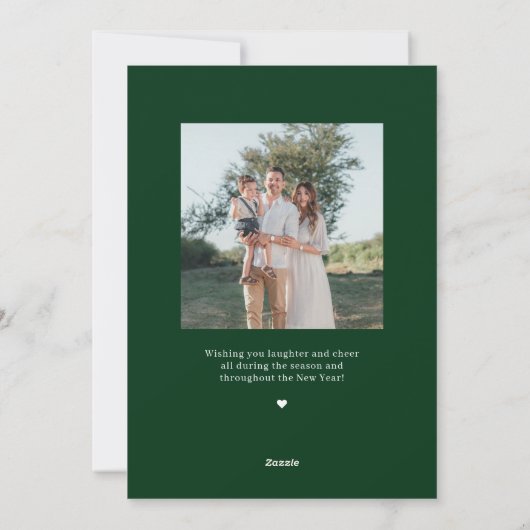 神の祝福あれクリスマス宗教的祝日写真カード シーズンカード (裏面)