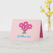 神の祝福があなたに  カード (黄色い花)