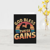 神の祝福これらのゲイン筋肉ボディビル---- 1 カード (黄色い花)