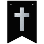 神の祝福の名前ブラックシルバークロスボーイ確認 バンティングフラッグ (第1の旗)