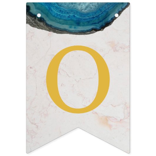 神の祝福の名前ブルーGeode男の子バプティスコミューニオン バンティングフラッグ (第2の旗)