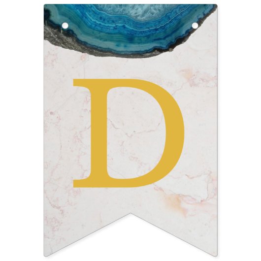 神の祝福の名前ブルーGeode男の子バプティスコミューニオン バンティングフラッグ (第3の旗)