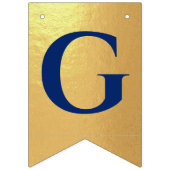 神の祝福の名前金ゴールド王室のブルーバプテスムコミュニオン バンティングフラッグ (第2の旗)