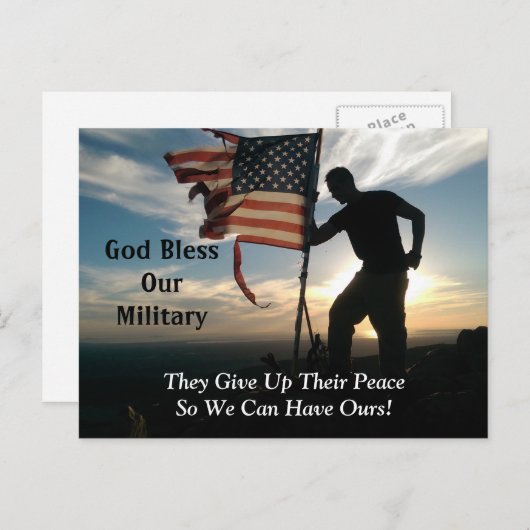 神の祝福の私たちの軍隊 ポストカード (正面/裏面)