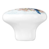 神の祝福わが家ブルーバードダマスクフローラ セラミックノブ (側面)