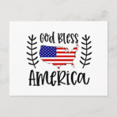 神の祝福を受けたアメリカ愛国者  シーズンポストカード (正面)