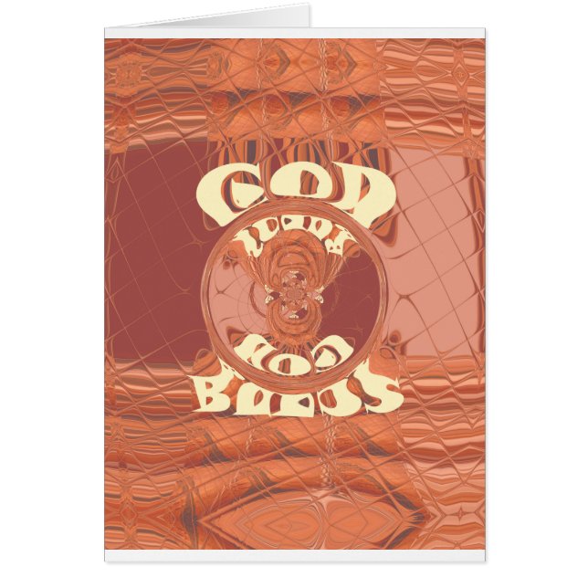 神の祝福を！ - あなたを励ますテキストデザイン (正面)