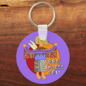 神の祝福を | バイオレット キーホルダー (正面)