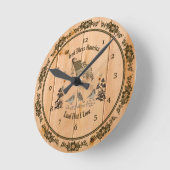 神の祝福アメリカの壁時計 ラウンド壁時計 (傾斜)