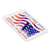 神の祝福アメリカ愛国的な柔軟なフォトマグネット マグネット (右側)