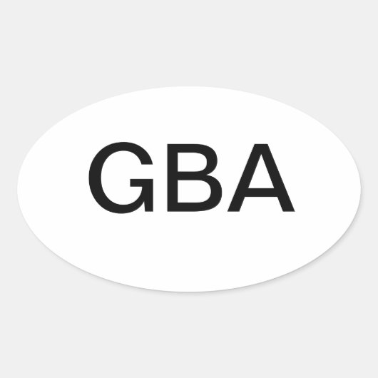 神の祝福アメリカ楕円バンパーステッカー 楕円形シール (正面)