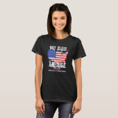 神の祝福アメリカ特にウィスコンシン米国州デ Tシャツ (正面フル)