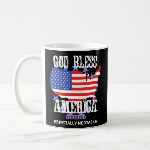 神の祝福アメリカ特にネブラスカ米国の州デ コーヒーマグカップ