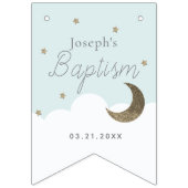 神の祝福三日月&星ブルーボーイバプテスマ バンティングフラッグ (第2の旗)