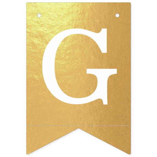 神の祝福金ゴールド4文字の名前の洗礼聖餐会 バンティングフラッグ (第2の旗)