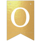 神の祝福金ゴールド4文字の名前の洗礼聖餐会 バンティングフラッグ (第3の旗)