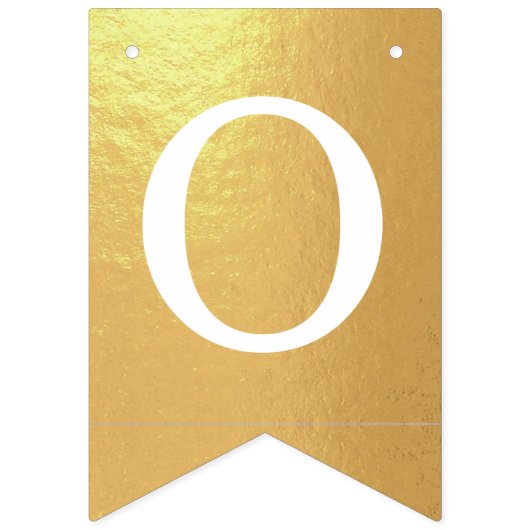 神の祝福金ゴールド4文字の名前の洗礼聖餐会 バンティングフラッグ (第3の旗)