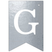 神の祝福4文字の名前シルバーバプテスマ聖餐会 バンティングフラッグ (第2の旗)