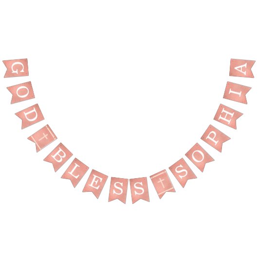 神の祝福6手紙バラ金ゴールドバプテスムコミューニオン バンティングフラッグ (全)