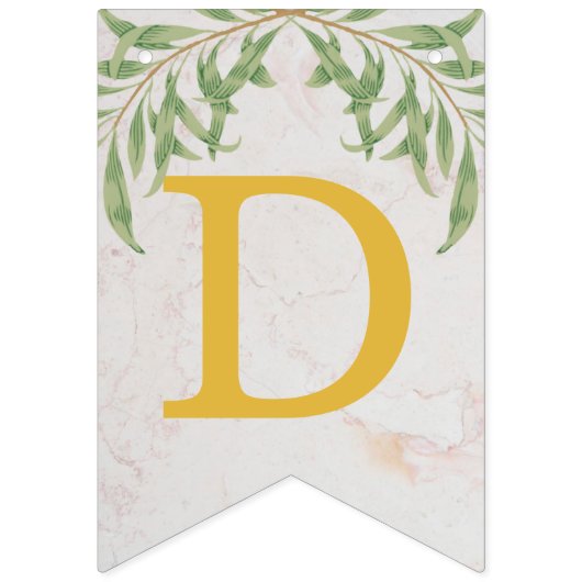 神の祝福6文字の葉金ゴールドバプテスマ聖餐会 バンティングフラッグ (第3の旗)