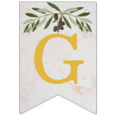 神の祝福6文字オリーブの離れバプティスコニオン バンティングフラッグ (第1の旗)