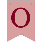 神の祝福6文字ガールピンクの洗礼確認 バンティングフラッグ (第2の旗)