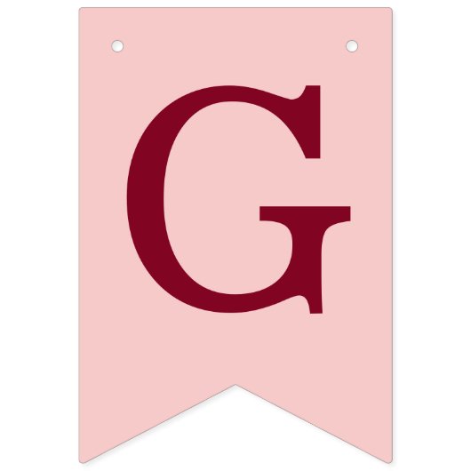 神の祝福6文字ガールピンクの洗礼確認 バンティングフラッグ (第1の旗)