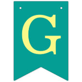 神の祝福6文字ボーイバプテスマティール(緑がかった色)聖餐会 バンティングフラッグ (第1の旗)