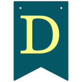 神の祝福6文字ボーイバプテスマティール(緑がかった色)聖餐会 バンティングフラッグ (第3の旗)