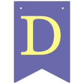 神の祝福6文字ボーパープルバプテスマ聖餐会B バンティングフラッグ (第3の旗)