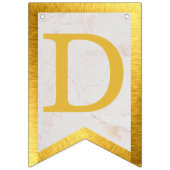 神の祝福6文字金ゴールド大理石バプテスマ聖餐会 バンティングフラッグ (第3の旗)