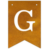 神の祝福7文字の名前金ゴールドバプテスムコミュニオン バンティングフラッグ (第2の旗)