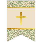 神の祝福7文字の緑離れの洗礼聖餐会 バンティングフラッグ (第1の旗)