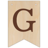 神の祝福7文字ブラウンウッドバプテスマ聖餐会 バンティングフラッグ (第2の旗)