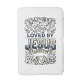 神の祝福 イエス 聖霊 ヴィンテージTシャツ バスマット (正面縦)