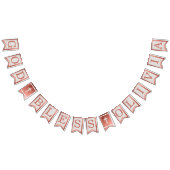 神の祝福 ネーム ローズゴールド マーブル 洗礼 堅信礼 バンティングフラッグ (全)