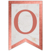 神の祝福 ネーム ローズゴールド マーブル 洗礼 堅信礼 バンティングフラッグ (第2の旗)