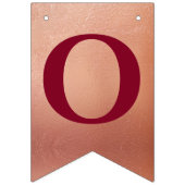 神の祝福 ローズゴールド バーガンディ 洗礼 堅信礼 バンティングフラッグ (第3の旗)