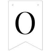神の祝福 黒 白 6文字 洗礼 聖餐式 バンティングフラッグ (第2の旗)