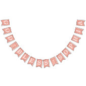 神の祝福 6文字 ローズゴールド 洗礼 堅信礼 バンティングフラッグ (全)