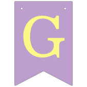 神の祝福 6文字 紫 ネイビー 洗礼 堅固 バンティングフラッグ (第1の旗)