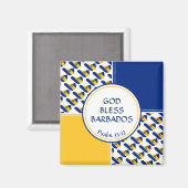神の祝福 | BARBADOS国旗 マグネット (正面/裏面)