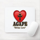 神の神のハートのためのアガペのシンボル マウスパッド (マウス)