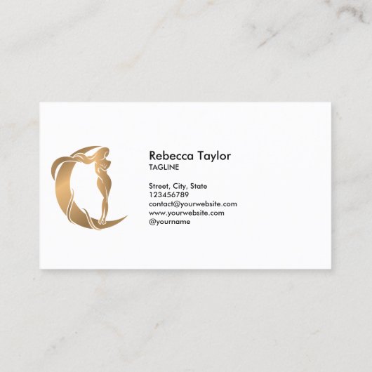 神の神フェミニン神秘のヒーラーの生活coac 名刺 (裏面)