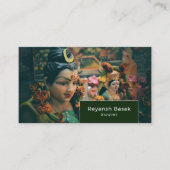 神の神像、ヒンズー教、宗教 名刺 (正面)