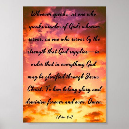 神の神託 – 聖書 ポスター (正面)