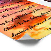 神の神託 – 聖書 ポスター (角)